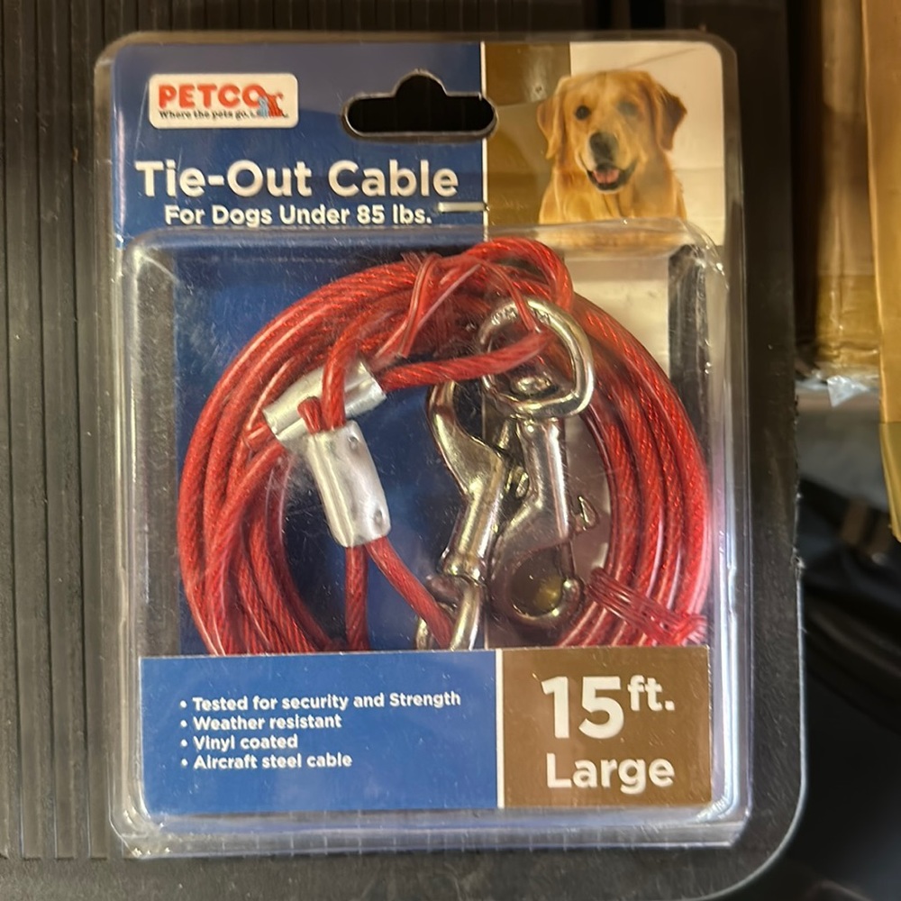 Tie-Out cable, 15 feet